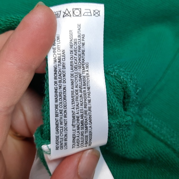 Roots green Bueno cropped quarter zip polo sweatshirt, size small, NWT - Picture 10 of 10